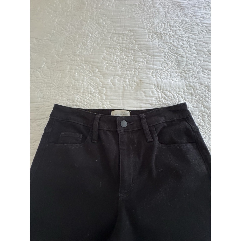 Universal Thread Black High Rise Slim Straight Jeans Size 2 / 26R - Picture 5 of 7